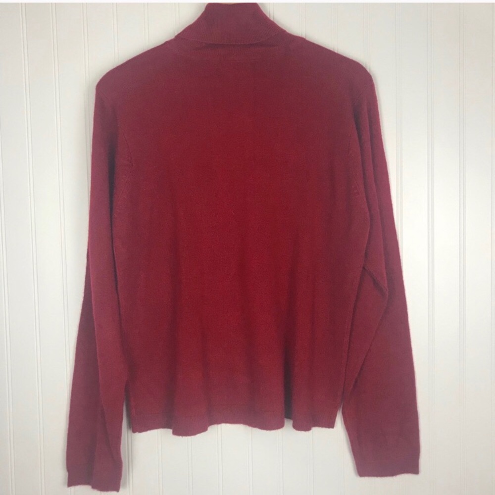 NY & Co Red Acrylic Long Sleeve Turtle Neck